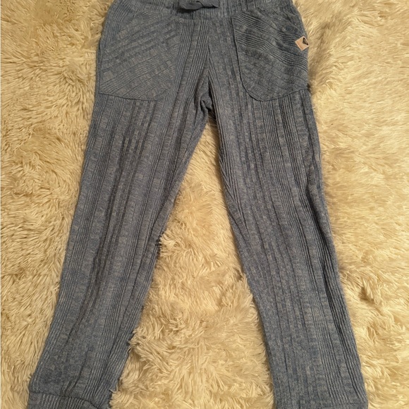 Roxy Blue Ribbed Joggers - Picture 4 of 4